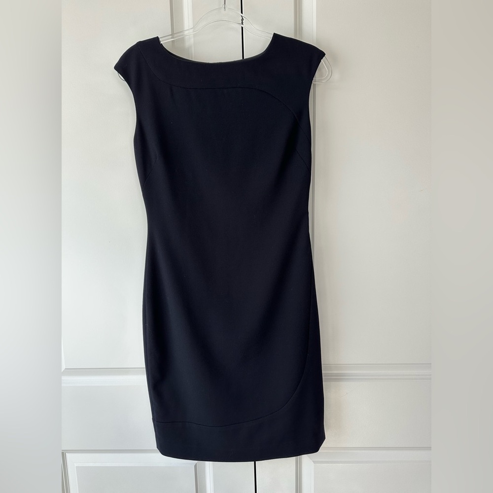 L.K. Bennett Women’s Wool Blend Sheath Dress Dr. Vally Navy (Size 4)